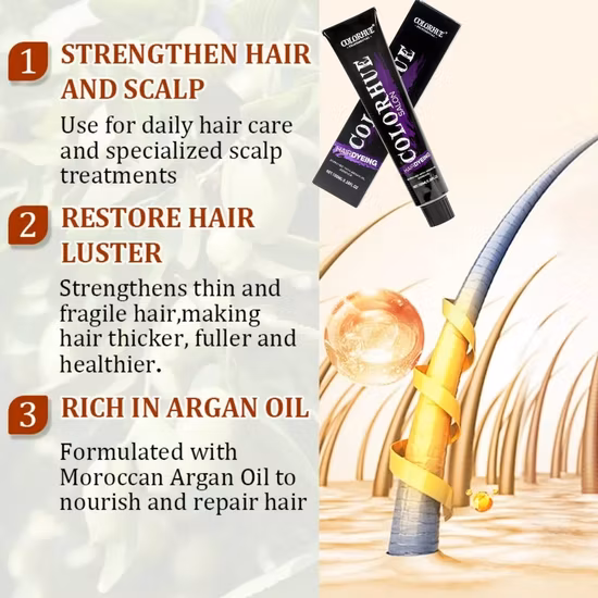 Copertura Colore Capelli Lunghi